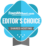 KVChosting has been awarded by FindMyHost Editor's Choice Award for Shared Hosting